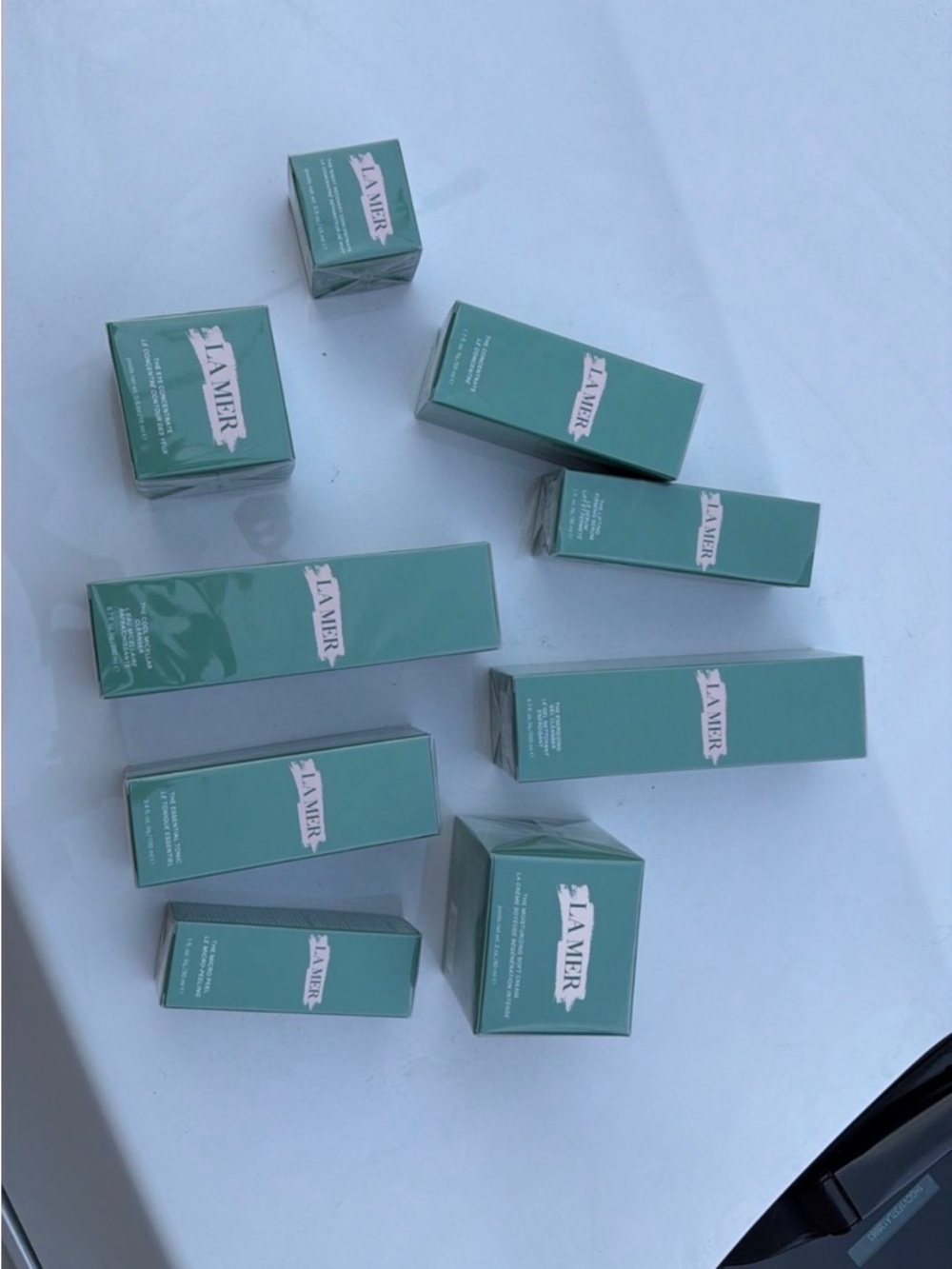 La Mer Cream and Serum Collection in Seafoam Green